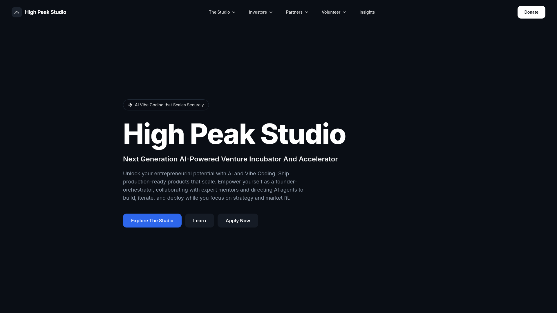 The Studio — Collaborative Mentorship & AI Agents